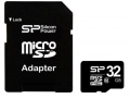   Silicon Power microSDHC 32Gb Class10 SP032GBSTH010V10-SP + adapter<br>